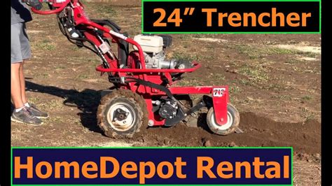 home depot mini digger rental|trenching equipment rental near me.